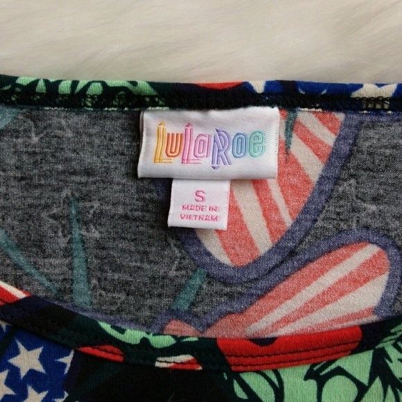 LuLaRoe Multicolor Short-sleeveTop S - Picture 3 of 5